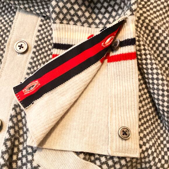 Brooks Brothers Black Fleece Thom Browne Check Cardigan BB1 XS-S - Picture 11 of 12